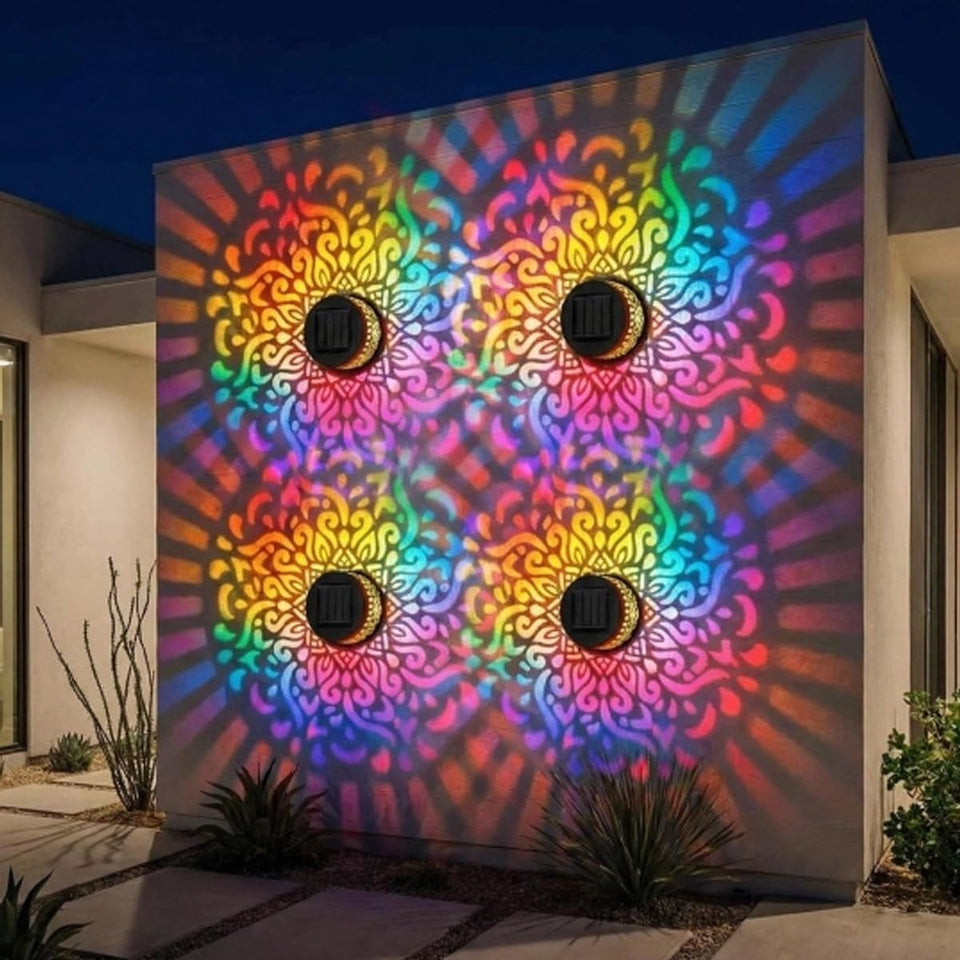 Seven-Color Changing Solar Wall Lamp