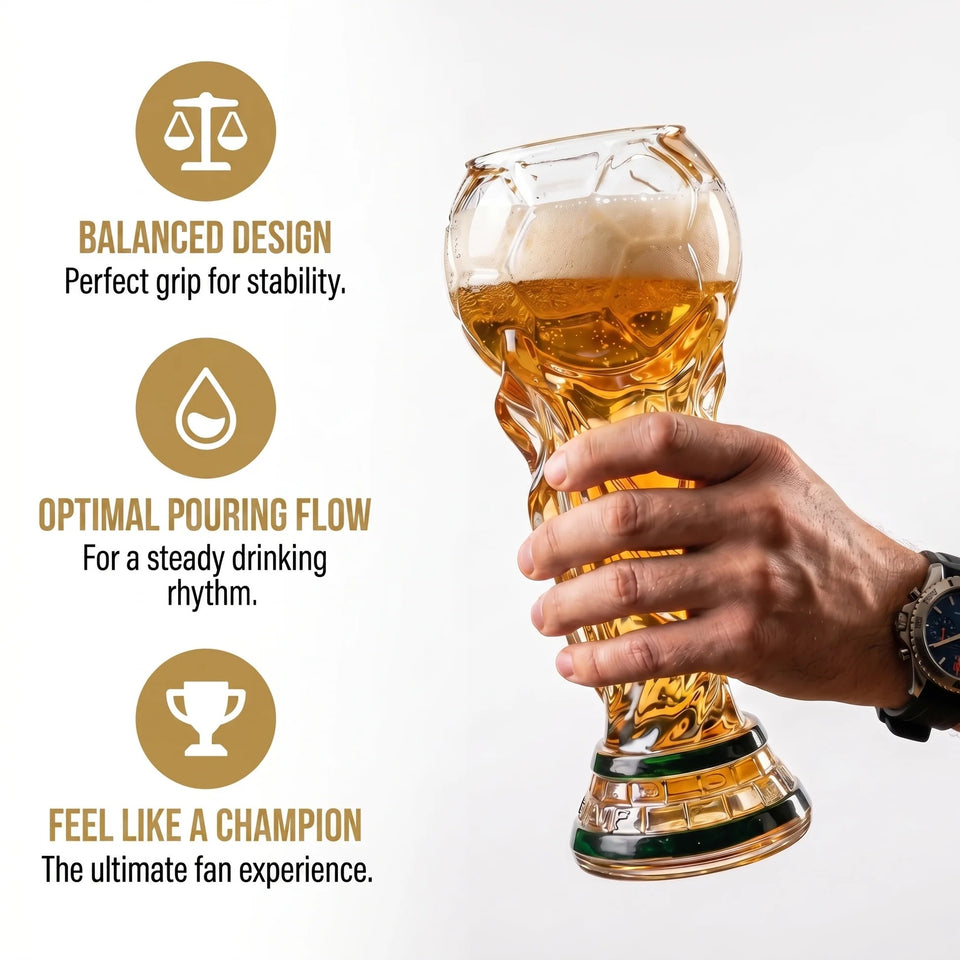 Premium 2026 Trophy Beer Glass